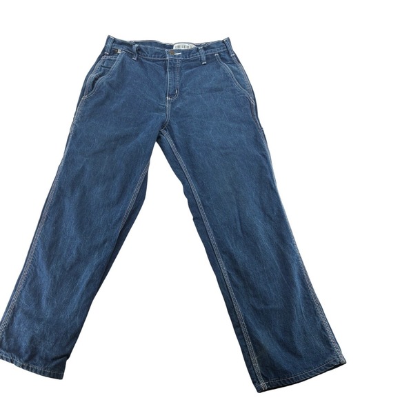 Carhartt Other - Carhartt FR Jeans Mens 34x30 Work Pants Blue Flame Resistant CAT 2 NFPA